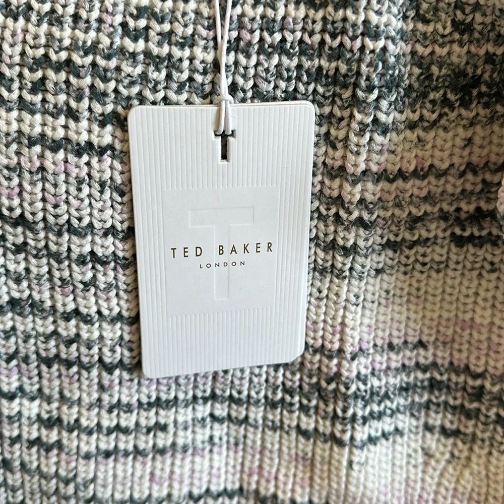 NWT Ted Baker London Aspel Cotton Puff Sleeves Detailed Sweater - Picture 8 of 10